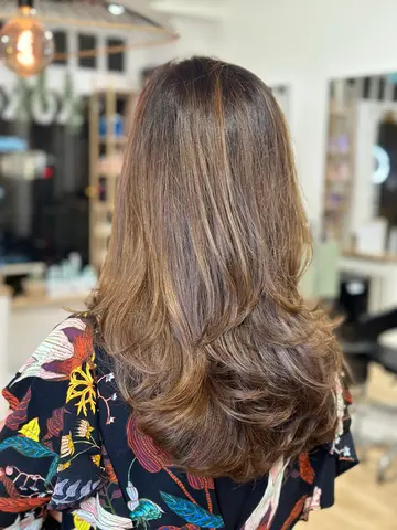 Balayage réalisation salon